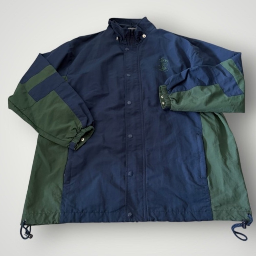 Walt Disney World Vintage Jacket Men XL Blue Green Mickey Mouse Colorblock 90s